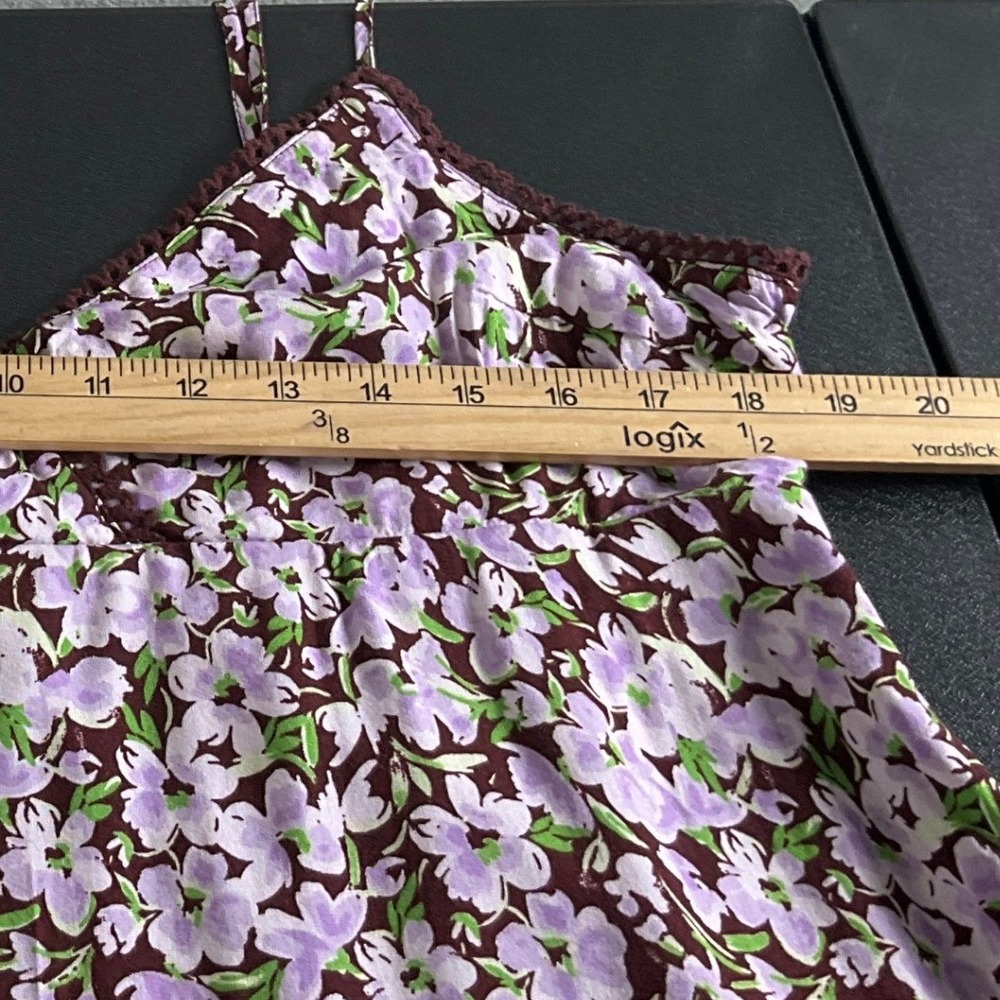 BP Floral Print Slip Dress Dainty Cottage Babydoll Embroidered Trim Sz XL - Picture 10 of 13